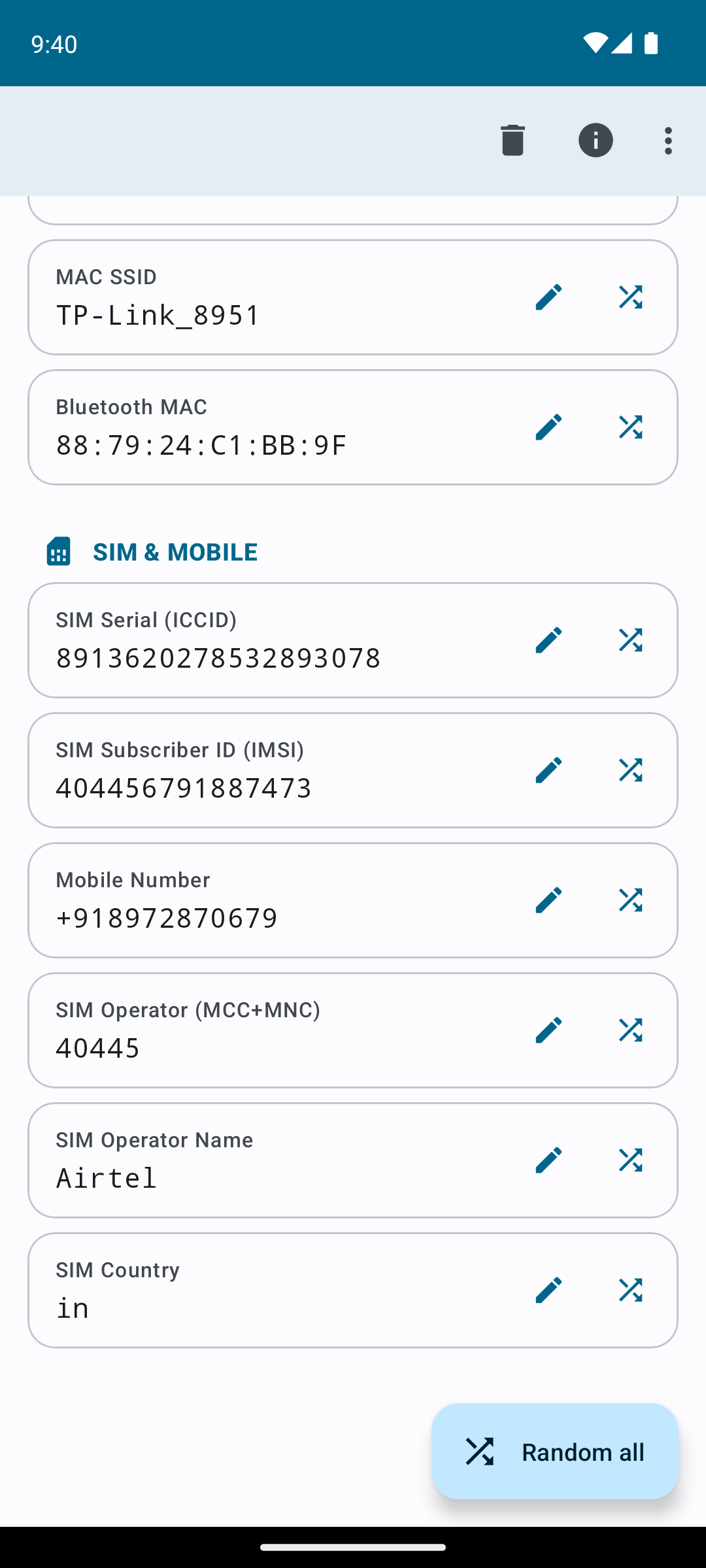 SIM section